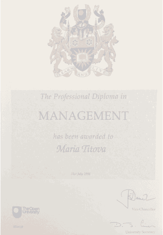 Professional Diploma in Management